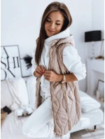 Dámská prošívaná vesta WELIA béžová FashionStreet TY3295 Dámská prošívaná vesta WELIA béžová FashionStreet TY3295