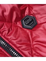 Červená dámská vesta s kapucí (B0129-4) Červená dámská vesta s kapucí (B0129-4)