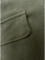 Žebrovaný teplákový komplet v olivové barvě (AMG-335A) Žebrovaný teplákový komplet v olivové barvě (AMG-335A)