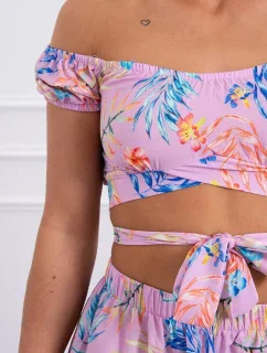 Fialová květinová sada