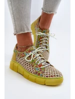 Dámské kožené polobotky Maciejka 05850-09 Limetkové