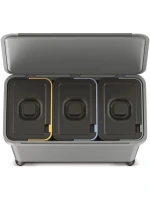 SORTIBOX 3W1 SMOOTH GRAY odpadkový koš