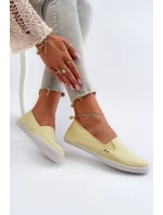Dámské tenisky slip-on žluté Adrancia