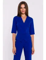 S377 Kombinéza Peplum - královská modř