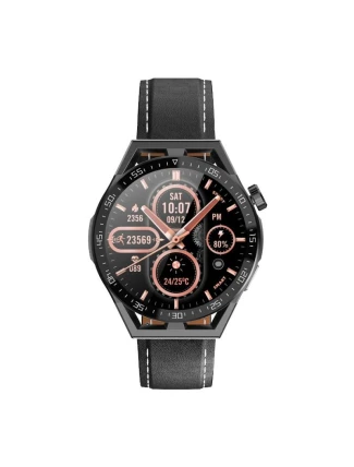 Rubicon RNCE88-1 Smartwatch Black- Černý silikonový řemínek + černý kožený řemínek Rubicon RNCE88-1 Smartwatch Black- Černý silikonový řemínek + černý kožený řemínek
