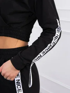 Sada s ozdobnými stuhami černé barvy