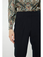 Monnari Elegantní kalhoty Látkové kalhoty s rovným střihem Námořnická modř