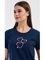 Dámské domácí šaty s tříčtvrtečním rukávem Lekníny Dámské domácí šaty s tříčtvrtečním rukávem Lekníny