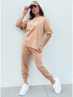 Dámský teplákový komplet ZIMELAN beige FashionStreet AY1030