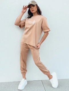 Dámský teplákový komplet ZIMELAN beige FashionStreet AY1030