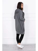 Mikina s kapucí graphite melange Mikina s kapucí graphite melange