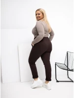 Tepláky RV DR 4765.52 tmavě hnědé