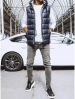 Pánská tmavě modrá vesta FashionStreet TX4140