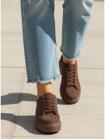 FashionStreet hnědé dámské tenisky ZY1372 FashionStreet hnědé dámské tenisky ZY1372
