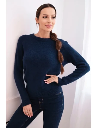 Dámský svetr z baby alpaky s dlouhým rukávem granátový