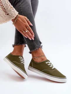 Dámské klasické tmavě zelené tenisky Olvali