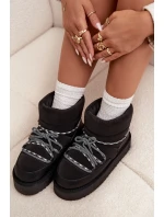 Sněhule na platformě D.Franklin DFSH371015 Černé Sněhule na platformě D.Franklin DFSH371015 Černé