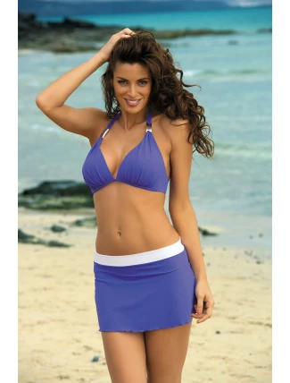 Meg Barcellona-Bianco sukně M-266 Světle fialová s bílou (296) - Marko Meg Barcellona-Bianco sukně M-266 Světle fialová s bílou (296) - Marko