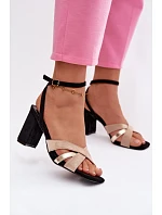 Sandály na podpatku model 226334 Step in style Sandály na podpatku model 226334 Step in style