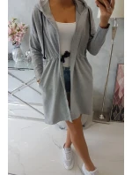 Delší zadní plášť šedý Delší zadní plášť šedý