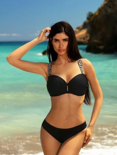 Dámské dvoudílné plavky plavky Athens 4 S730V1AH4 Černá se zlatou - Self