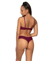 Dámské tanga Maureen 3808/4 Fialová s tělovou - MAT Dámské tanga Maureen 3808/4 Fialová s tělovou - MAT