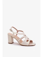 Sandály na podpatku model 212837 Step in style Sandály na podpatku model 212837 Step in style