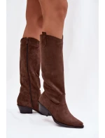 Kozačky na podpatku  model 221157 Step in style