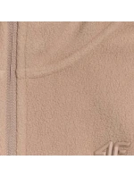 Dámská fleecová mikina 4F F069 světle hnědá 4FWAW25UFLEF069 82S Dámská fleecová mikina 4F F069 světle hnědá 4FWAW25UFLEF069 82S