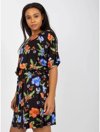 Šaty RV SK 8078.80 černé a modré