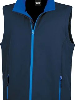 Result R 232M Pánská 2-vrstvá softshell vesta "Printable" 30.232M navy/royal