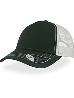Atlantis Headwear Rapper Canvas 5 panelová síťovaná kšiltovka "Rapper Canvas" 33.6060 bottle green/white Atlantis Headwear Rapper Canvas 5 panelová síťovaná kšiltovka "Rapper Canvas" 33.6060 bottle green/white