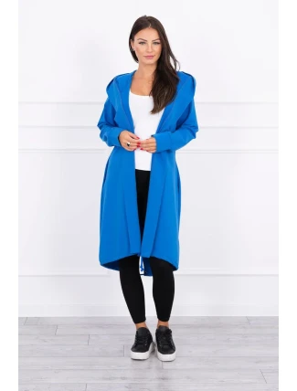 Oversize s potiskem v chrpově modré barvě Oversize s potiskem v chrpově modré barvě