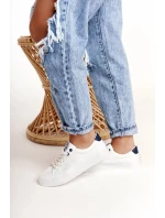 Dámské módní tenisky Big Star - bílá/tmavě modrá