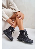 Dámské Zateplené Kotníkové Boty Traperky Na Zip Černé Mevanisa Dámské Zateplené Kotníkové Boty Traperky Na Zip Černé Mevanisa