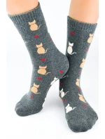 FROTÉ PONOŽKY KOČKY SF010 FROTÉ PONOŽKY KOČKY SF010