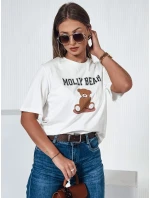 Dámské tričko MOLBER ecru FashionStreet RY2571