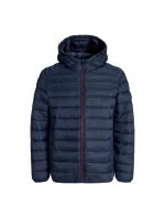 Jack&Jones pánská péřová bunda JJEBRADLEY LIGHT PUFFER HOOD NOOS 12280970 SKY CAPTAIN