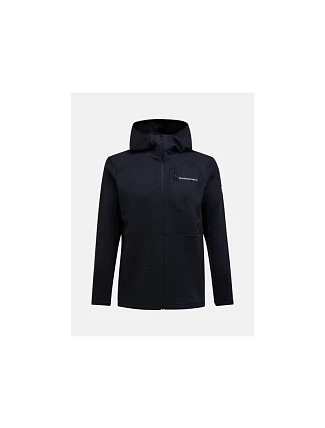 Pánská mikina PEAK PERFORMANCE M Trail Polartec Zip Hood, černá Pánská mikina PEAK PERFORMANCE M Trail Polartec Zip Hood, černá