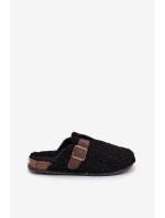 Dámské pantofle s beránčím kožíškem Černé Lorivine