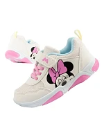 Leomil dětské sportovní boty tenisky minnie mouse na suchý zip LED