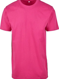 Build your Brand BY 004 Tričko z těžké bavlny 56.0004 hibiscus pink