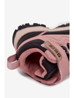 Dětské sněhové boty na suchý zip Big Star SS374011 Růžové Dětské sněhové boty na suchý zip Big Star SS374011 Růžové