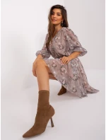 LK SK 509388 šaty.88 tmavě lila LK SK 509388 šaty.88 tmavě lila