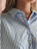 Dámská dlouhá oversize košile BLUSENA FashionStreet DY0456 v jedné velikosti Dámská dlouhá oversize košile BLUSENA FashionStreet DY0456 v jedné velikosti