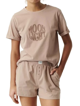 Dámské pyžamo 487 beige - Atlantic