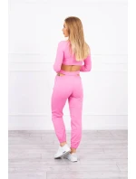 Sada s halenkou světle růžová