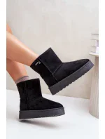 Vysoké Sněhule Dámské Na Platformě Big Star Černé