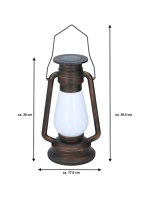 RETRO SOLÁRNÍ LAMPA TANČÍCÍ PLAMENY 54 LED SMD