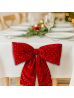 Dekorativní mašle 39x50CM červená slída